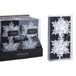 CONJ.2 FLOCOS NEVE 11CM BRANCO