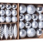 BOLAS NATAL GLITTER 31PC PRATA