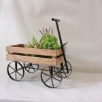 CARRO MADEIRA+METAL 55X28,5X55