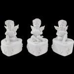 MARFINITE -ANJO SENTADO C/CAIXA COR BRANCO