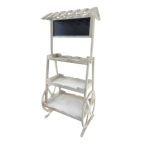 MADEIRA -EXPOSITOR MADEIRA COR BRANCO