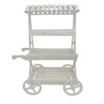 MADEIRA -EXPOSITOR FLORISTA COR BRANCO