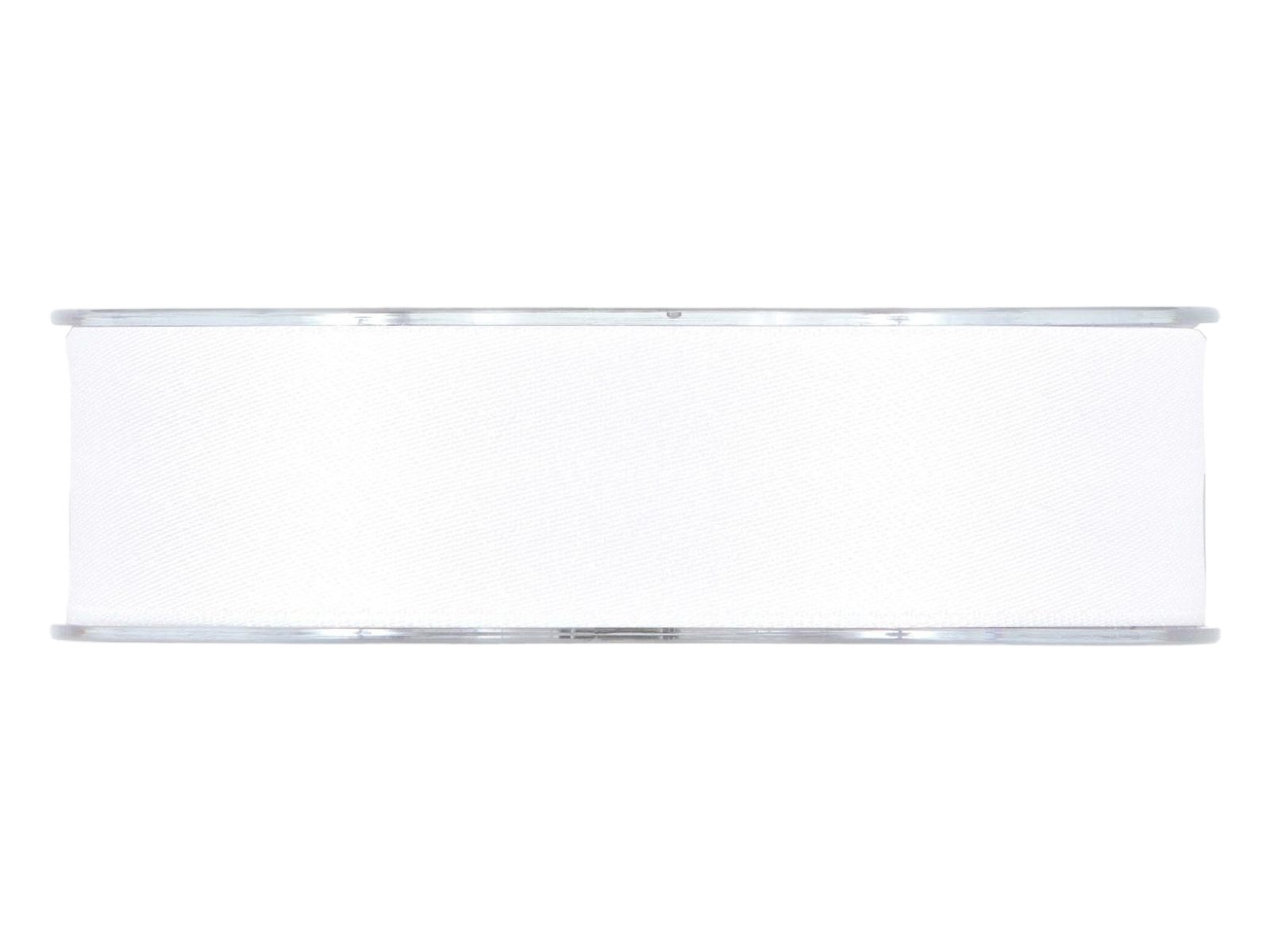 3809M 01 FITA DUPLO CETIM MATE 2.5CMX15MTS COR:BRANCO - Image 1