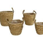 CONJ.4 CESTOS C/ASA COR:NATURAL