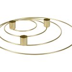 SUPORTE PARA VELAS DIA.30CM COR:OURO