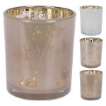 COPO PORTAVELAS VIDRO 9X10CM SORTIDOS