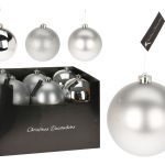 BOLA NATAL 14CM SORTIDAS COR:PRATA