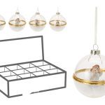 BOLA VIDRO C/ANJO 8CM SORTIDAS