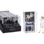 VEADO PLASTICO 10CM CHAMPAGNE