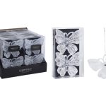 CONJ.2 BORBLETAS PLASTICO 11CM BRANCO