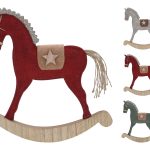 CAVALO BALOIÇO FELTRO 30CM SORTIDOS