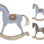 CAVALO BALOIÇO FELTRO 30CM SORTIDOS