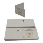 ETIQ. LEMBRANÇAS SACO C/50UNID "PROISSAO DE FE" ALT. 2.5X6.5CM C.