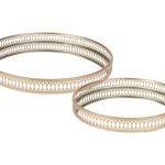 CONJ.2 BANDEJA METAL+ESPELHO