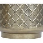 CONJ.3 VASOS METAL DOURADO