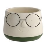 VASO CARA C/OCULOS COR:VERDE
