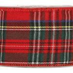 FITA TECIDO XADREZ 6.3CMX10MT. C/ARAME COR:VERMELHO