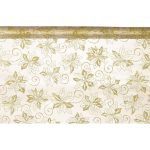 ROLO ORGANZA POINSETIA GLITTER 72CMX9MT COR:OURO