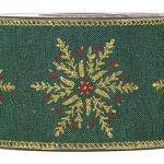 FITA NATAL C/ARAME 6.3CMX10MT COR:VERDE