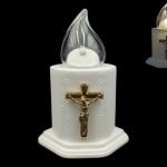 CANDEEIRO ELETRICO C/2 PILHAS AA COR:BRANCO