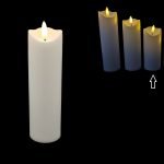 VELA LED PLASTICO COR:BRANCO