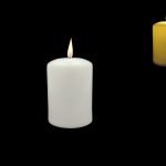 VELA LED PLASTICO COR:BRANCO