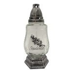 Z34 CANDEEIRO VIDRO PRATA CX. C/6