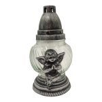 Z03 PRATA CANDEEIRO VIDRO CX. C/9