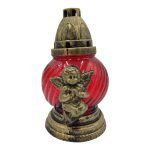 Z03 VERMELHO CANDEEIRO VIDRO CX. C/9