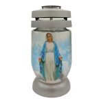 CANDEEIRO VIDRO VIRGEM MARIA CX. C/6