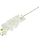 FLOR ARTIFICIAL -PE "ORQUIDEA" COR BRANCO 98CM
