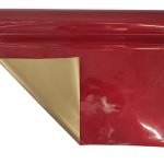 CELOFANE BICOLOR 70CMX50MTS DOURADO/VERMELHO