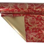 CELOFANE BICOLOR 70CMX50MTS DOURADO/VERMELHO