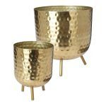 CONJ.2 VASOS METAL C/PES