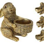 COELHO PORTAVELAS COR:OURO