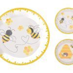 PRATO ABELHA DIA.20CM