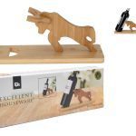 SUPORTE MADEIRA PARA GARRAFA