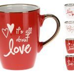 CANECA CERAMICA LOVE 305ML