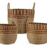 CONJ.3 CESTO RED. FIBRA NATURAL