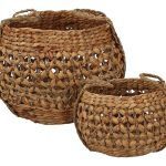 CONJ.2 CESTOS FIBRA NATURAL