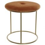 TAMBORETE POLIÉSTER METAL 36X36X40 COR:TELHA