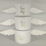 CONJ.3 CAIXAS CARTAO C/ASAS COR:BRANCO