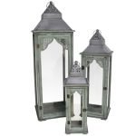 CONJ. 3 LANTERNAS MADEIRA