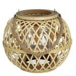 PORTAVELAS C/VIDRO COR:CASTANHO