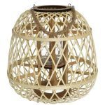 PORTAVELAS C/VIDRO COR:CASTANHO