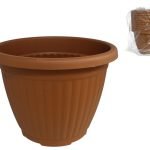 VASO PLASTICO 19L TERRECOTA
