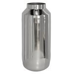 JARRA METAL DECORATIVA COR:PRATEADO