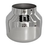 JARRA METAL DECORATIVA COR:PRATEADO