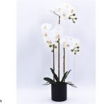 VASO ORQUIDEAS C/3 HASTE  X14 FLORES