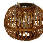 PORTAVELAS C/VIDRO COR:CASTANHO